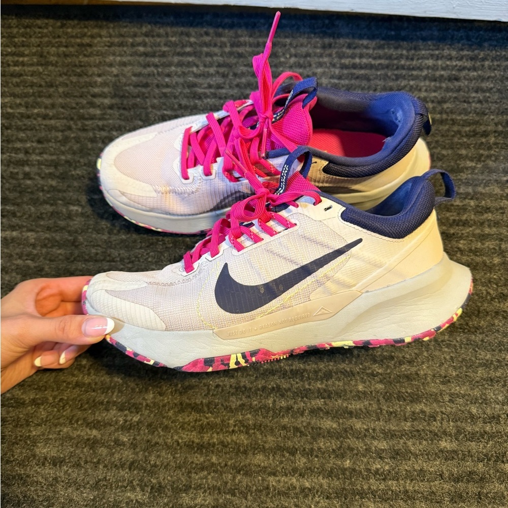 Nike Pink and Blue Sneakers